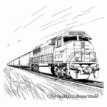 Detailed Locomotive Freight Train Coloring Pages 3