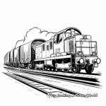 Detailed Locomotive Freight Train Coloring Pages 4