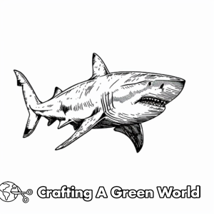 Scary Shark Coloring Pages - Free &amp; Printable!
