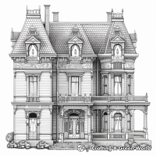 Doll House Coloring Pages - Free &amp; Printable!