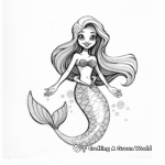 Detailed Mermaid Coloring Pages for Gel Pens 1