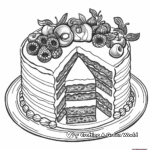 Detailed Monday Layer Cake Coloring Pages 2