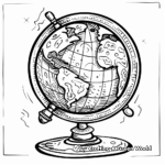 Detailed Moon Globe Coloring Pages 4