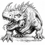 Detailed Mythical Creatures: DND Coloring Pages 3