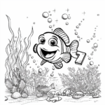 Detailed Number 7 Underwater-Scene Coloring Pages 2