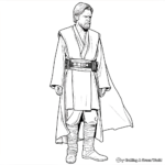 Detailed Obi-Wan Kenobi Clone Wars Coloring Pages 3