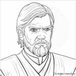 Detailed Obi-Wan Kenobi Clone Wars Coloring Pages 4