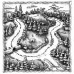 Detailed Oregon Trail Map Coloring Pages 3