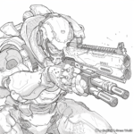 Detailed Overwatch Character Coloring Pages 2