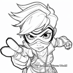 Detailed Overwatch Character Coloring Pages 3