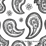 Detailed Paisley Print Coloring Pages 2