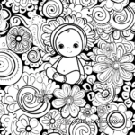 Detailed Patterned Marker Coloring Pages for Relaxation 4