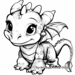 Detailed Plushie Dragon Coloring Pages for Adults 4