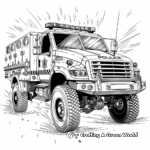 Detailed Riot Control Police Truck Coloring Pages 2