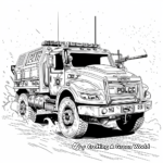 Detailed Riot Control Police Truck Coloring Pages 3