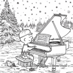 Detailed Schroeder's Piano Christmas Scene Pages 2