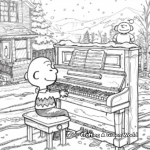 Detailed Schroeder's Piano Christmas Scene Pages 3