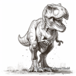 Detailed T-Rex Coloring Pages for Adults 3