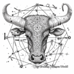 Detailed Taurus Constellation Coloring Pages 3