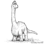 Detailed The Good Dinosaur Coloring Pages 1