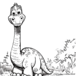Detailed The Good Dinosaur Coloring Pages 3