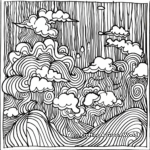 Detailed Thunderstorm Coloring Sheets for Adults 4