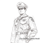 Detailed Top Gun Uniform Coloring Pages 2