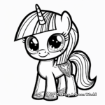 Detailed Twilight Sparkle Coloring Pages for Adults 3