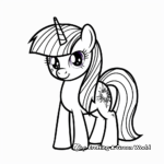 Detailed Twilight Sparkle Coloring Pages for Adults 4