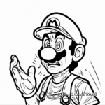 Detailed Waluigi Coloring Pages for Adults 2