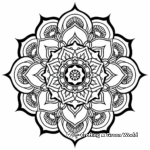 Detailed Yoga Mandala Coloring Pages 4