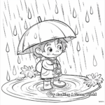 Different Types of Rainy Seasons Coloring Pages 1
