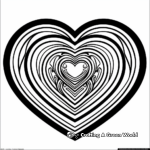 Difficult Heart Mandala Coloring Pages 3