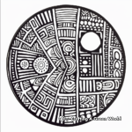 Difficult Tribal Mandala Coloring Pages 1