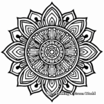 Difficult Tribal Mandala Coloring Pages 3