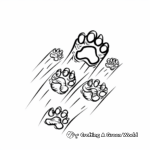 Dinosaur Footprints Coloring Pages 4