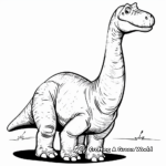 Dinosaur Tracing Coloring Pages 4