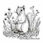 Discover Squirrel Tracks Coloring Pages 2