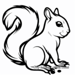 Discover Squirrel Tracks Coloring Pages 3