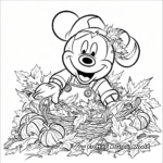 Disney Fall Harvest Coloring Sheets 1