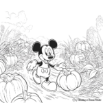 Disney Fall Harvest Coloring Sheets 2
