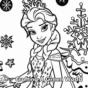 Disney Winter Coloring Pages - Free &amp; Printable!