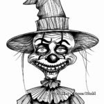 Disturbing Puppet Master Clown Coloring Pages 1