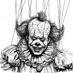 Disturbing Puppet Master Clown Coloring Pages 2
