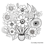 Diverse Spring Flowers Coloring Pages 4