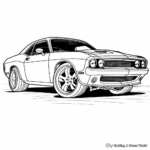 Dodge Challenger Demon Coloring Pages 3
