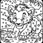 Dot Art Animal Coloring Pages 1