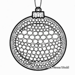 Dot Ornament Christmas Coloring Pages 1