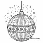 Dot Ornament Christmas Coloring Pages 2
