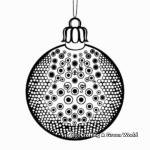 Dot Ornament Christmas Coloring Pages 3